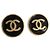 CHANEL Earring metal Gold Tone CC