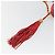 CHANEL Chain Shoulder Bag Canvas Red Gold CC - vista 19