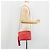 CHANEL Chain Shoulder Bag Canvas Red Gold CC - vista 26