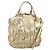 PRADA Handtasche Leder 2-Wege Goldfarben Gold