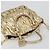 PRADA Handtasche Leder 2-Wege Goldfarben Gold - Ansicht 6