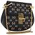 Chloé Chloe Drew Chain Shoulder Bag Leather Black Gold