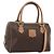 Céline CELINE Macadam Canvas Hand Bag PVC Leather 2way Brown Gold