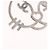 Broche CHANEL métal ton argenté CC - vue 13