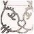 Broche CHANEL métal ton argenté CC - vue 5