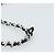 CHANEL COCO Mark Chain Wallet Shoulder Bag Patent White Black CC - vista 8