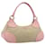 PRADA Hand Bag Canvas Beige Silver