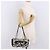 CHANEL Choco Bar Chain Shoulder Bag Satin Black Silver CC - vista 23