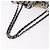 CHANEL Choco Bar Chain Shoulder Bag Satin Black Silver CC - vista 7