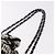 CHANEL Choco Bar Chain Shoulder Bag Satin Black Silver CC - vista 8