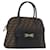 FENDI Zucca Canvas Hand Bag Black Brown