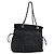 CHANEL COCO Mark Chain Shoulder Bag Denim Black Silver CC