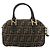 FENDI Zucca Canvas Hand Bag 2way Black Brown - vista 3
