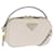 PRADA Hand Bag Leather 2way White Gold