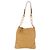 PRADA Chain Shoulder Bag Leather Beige Gold - vista 2