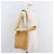 PRADA Chain Shoulder Bag Leather Beige Gold - vista 22