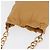 PRADA Chain Shoulder Bag Leather Beige Gold - vista 6