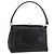 GUCCI Hand Bag Leather Black Gold