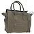 Céline CELINE Luggage Mini Shopper Hand Bag Leather Gray Silver