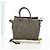 Céline CELINE Luggage Mini Shopper Hand Bag Leather Gray Silver - vista 12