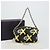 PRADA Chain Shoulder Bag Leather Black Yellow - vista 12