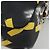 PRADA Chain Shoulder Bag Leather Black Yellow - vista 15