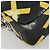 PRADA Chain Shoulder Bag Leather Black Yellow - vista 16