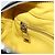 PRADA Chain Shoulder Bag Leather Black Yellow - vista 23