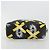 PRADA Chain Shoulder Bag Leather Black Yellow - vista 5