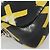 PRADA Chain Shoulder Bag Leather Black Yellow - vista 8