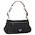 PRADA Shoulder Bag Nylon Leather Black Silver