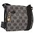 LOEWE Anagram Shoulder Bag PVC Gray Gold