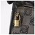 LOEWE Anagram Shoulder Bag PVC Gray Gold - vista 18