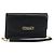 GUCCI Chain Shoulder Bag Leather Black Gold