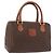 Céline CELINE Macadam Canvas Boston Bag PVC Leather Brown Gold