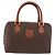 Céline CELINE Macadam Canvas Boston Bag PVC Leather Brown Gold - vista 13