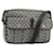 Céline CELINE Macadam Canvas Shoulder Bag Navy Silver