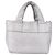 CHANEL Cococoon Tote Bag Leather Silver CC - vista 13