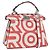 FENDI Mini Peek A Boo Hand Bag Leather 2way White Silver