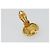 CHANEL COCO Mark Earring Metal Gold Tone CC - vista 4
