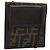 FENDI Zucca Canvas Shoulder Wallet Brown Black