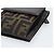 FENDI Zucca Canvas Shoulder Wallet Brown Black - vista 10