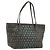 FENDI Zucca Canvas Hand Bag PVC Black Brown