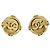 CHANEL Earring Metal Gold Tone CC - vista 2