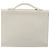 Hermès HERMES Sac Adepeche 27 Hand Bag Leather White Silver - vista 2