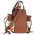 LOEWE Anagram Mini Hammock Drawstring Bag Leather 2way Brown