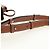 LOEWE Anagram Mini Hammock Drawstring Bag Leather 2way Brown - vista 10