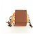 LOEWE Anagram Mini Hammock Drawstring Bag Leather 2way Brown - vista 12