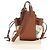 LOEWE Anagram Mini Hammock Drawstring Bag Leather 2way Brown - vista 24