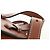 LOEWE Anagram Mini Hammock Drawstring Bag Leather 2way Brown - vista 8